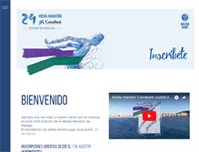 Tablet Screenshot of mediamaratonmalaga.com